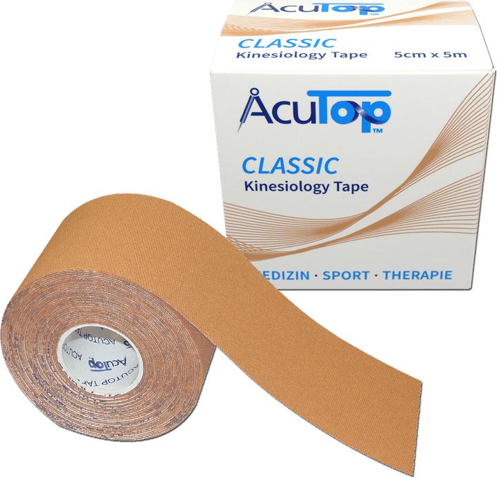 Actual product image AcuTop Classic Tape 5 cm x 5 m Beige (5 m)