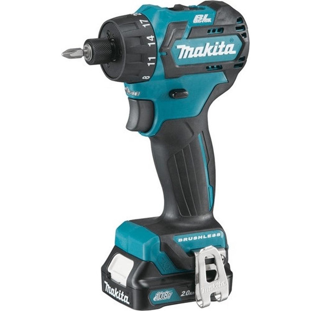 Makita, Trapano + Avvitatore a batteria, gereedschap - 12v accu schroevendraaier, 2,0 ah accu, oplader