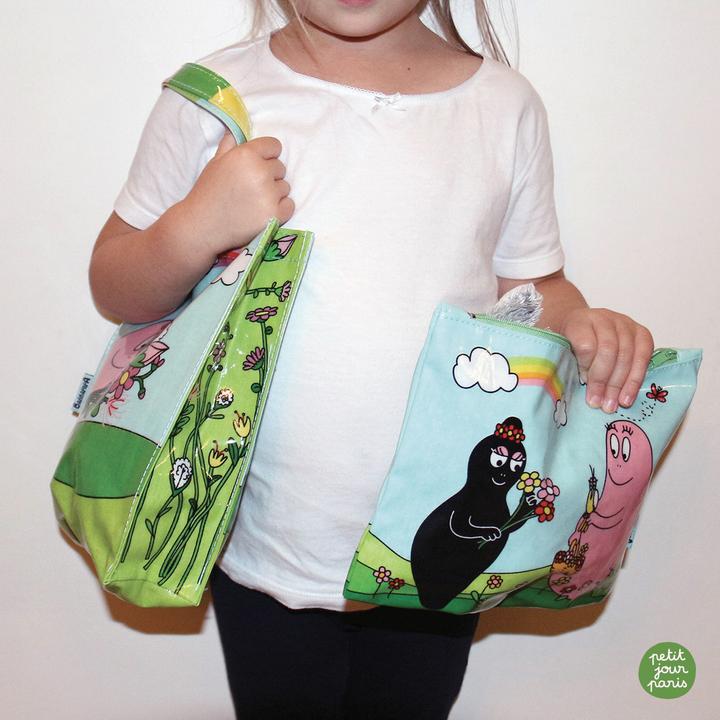 Immagine prodotto Petit Jour Paris tote bag bambino barbapapa (3.60 l, Bagaglio a mano (fino a 50 litri))