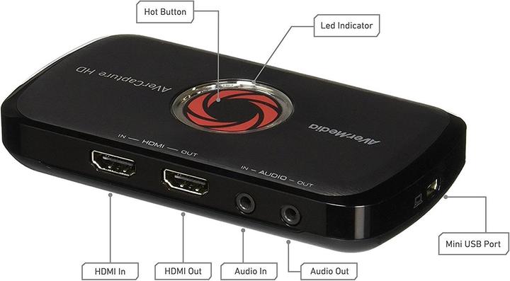 Image du produit AVerMedia LGP Lite (Xbox Series X, Xbox One S, Xbox Series S, PC, PS4, Xbox One X)