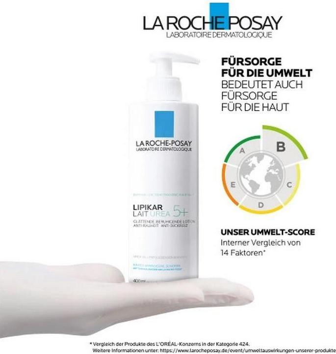 Image du produit La Roche Posay Lipikar Lait Urea 5+ (Crème pour le corps, 400 ml)