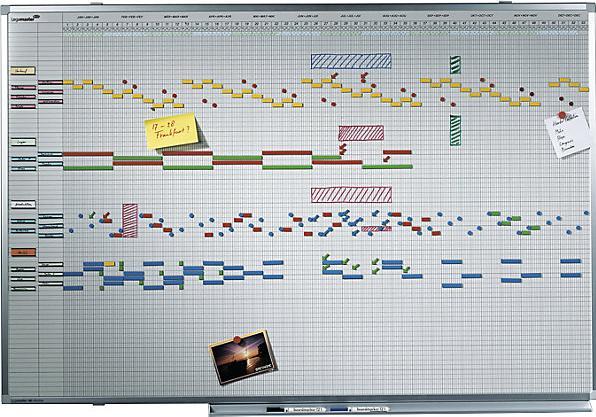 Image du produit Legamaster LEGAMASTE Planning annuel Professional 7-404300 100x150cm pour 75 pers/objets (150 x 100 cm)