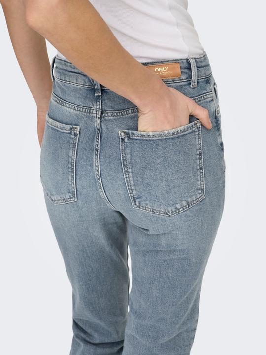 Produktbild Only Gerade geschnitten Hohe Taille Jeans Straight-Fit jeans (W27/L30)