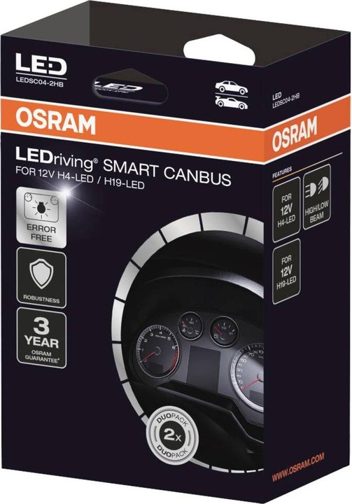 Image du produit Osram Résistance de charge CanBus LEDSC04-2HB Type (éclairage automobile) Résistance de charge Canbus (H4)