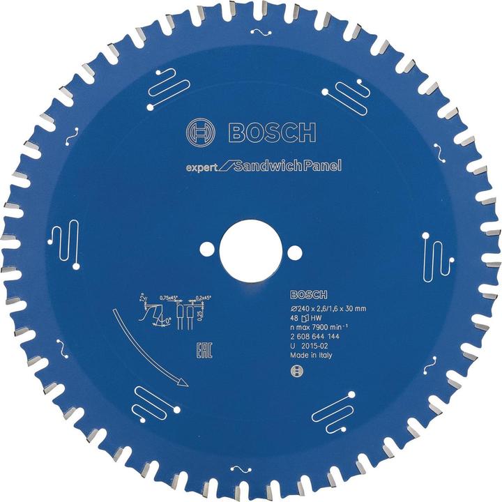 Produktbild Bosch Professional Zubehör Kreissägeblatt Expert for Sandwich Panel, 240 x 30 x 2,6 mm, 48