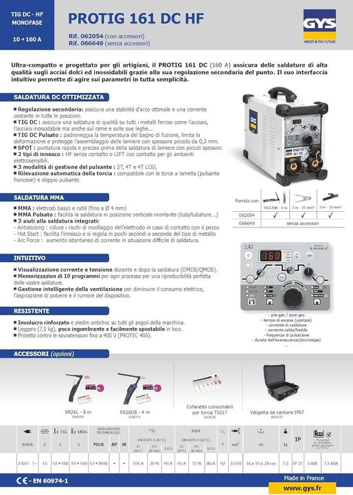 Actual product image GYS Protig 161 DC