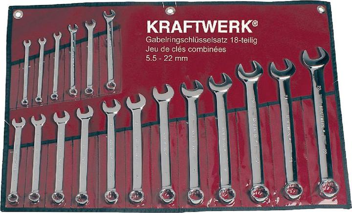 Image du produit Kraftwerk Jeu de clés à fourche (22 mm, 5,5 mm)