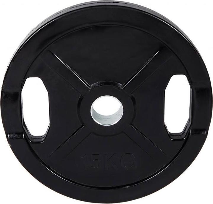 Actual product image Fitcom Rubberised Olympia weight plate (1 x 15 kg)