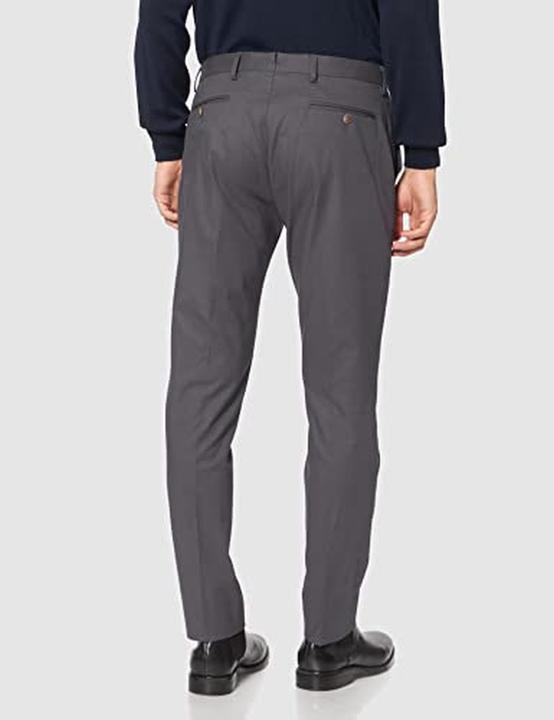 Actual product image Hackett Men's Formal Chino Trousers with Doeskin Fabric and AMF Stitching (42)