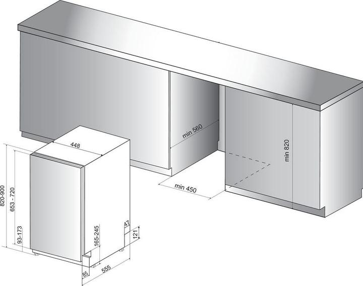Actual product image Whirlpool Zmywarka WSIP 4O33 PFE