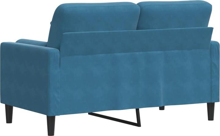 Immagine prodotto vidaXL Divano 2 posti divano imbottito divano lounge con cuscini decorativi velluto blu (2 posti)