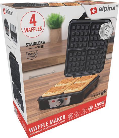 Actual product image alpina Waffle maker