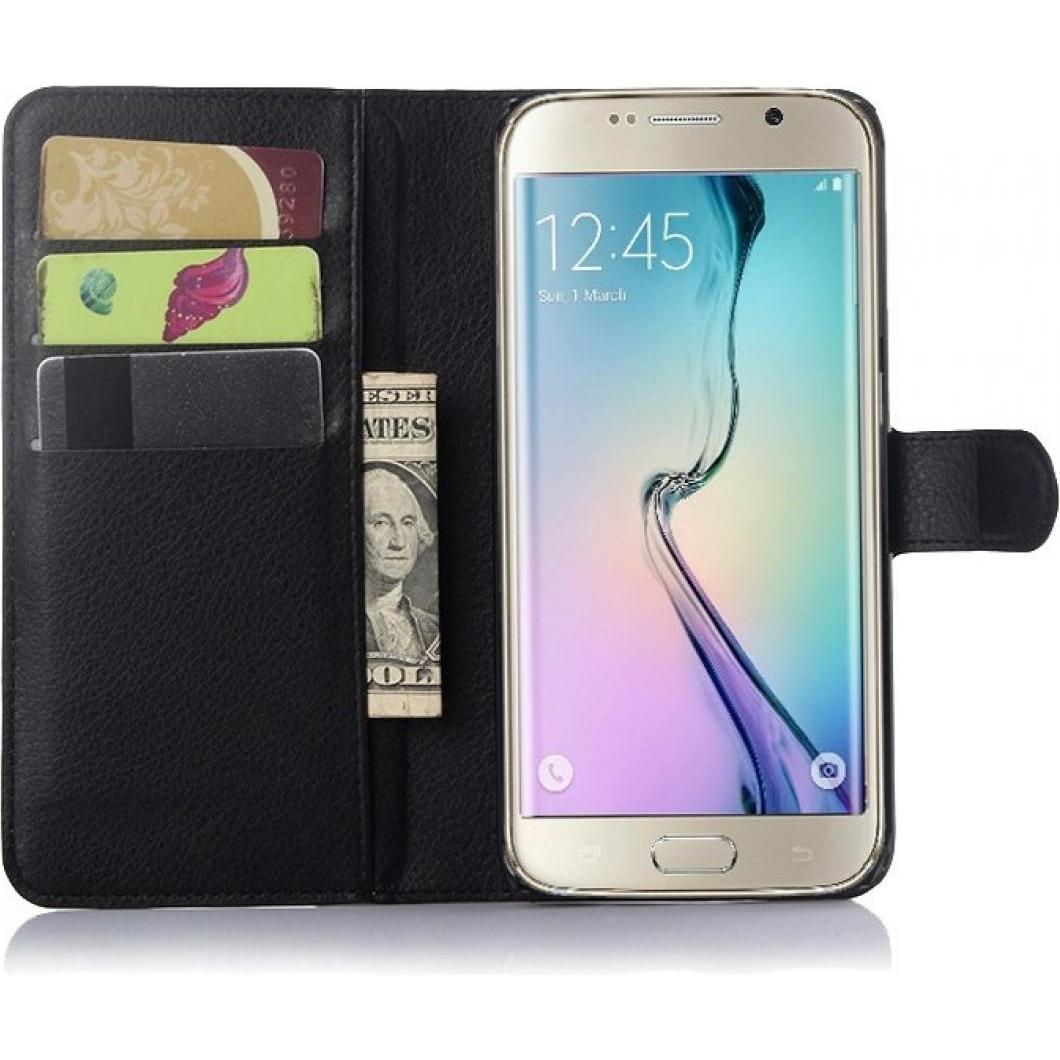 Thumbnail - Screenguard Samsung Galaxy S6 Edge Leather Guard Lederhülle (Samsung Galaxy S6 Edge), Smartphone Hülle, Schwarz