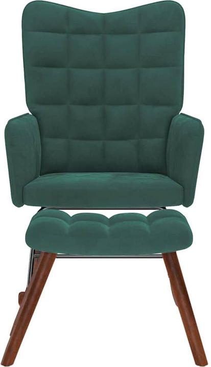 Actual product image vidaXL Schaukelstuhl mit Hocker