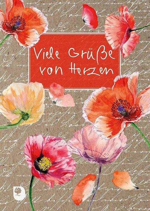 Actual product image Viele Grüsse von Herzen (German, Jörn Heller, Cornelia Elke Schray, Anne Steinwart, Isabella Schneider, Johann Wolfgang of Goethe, Voltaire, 2024)