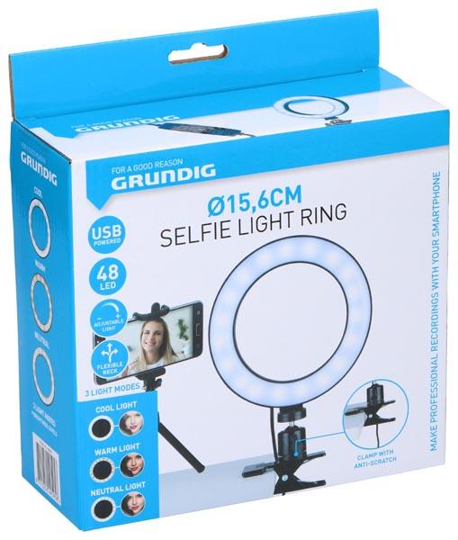 Grundig Ringlight clip ⌀16cm 48LEDS