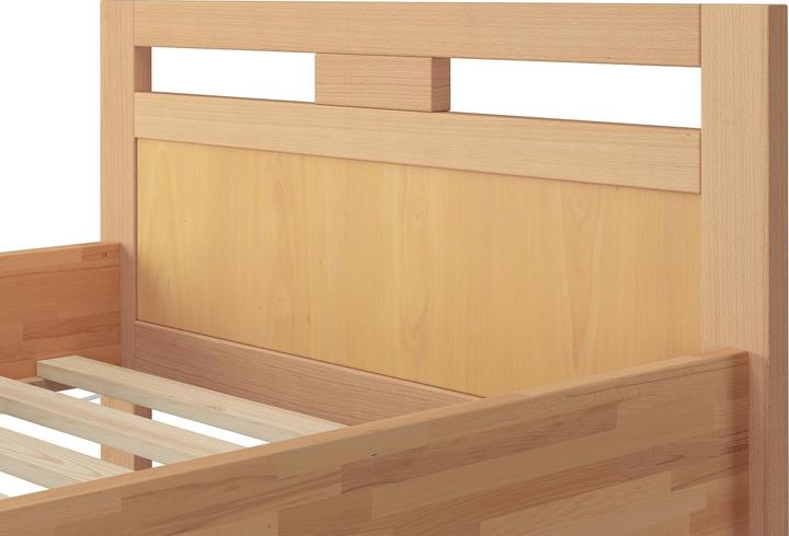 Produktbild Erst-Holz Massivholzbett Seniorenbett Buche natur 100x200 Einzelbett Hohes Bett Komforthöhe 60.74-10 oR (100 x 200 cm)