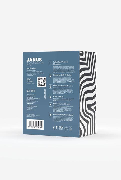 Actual product image Zini Janus Lamp Iron, Three Way Precision Prostate Massager (Medium)