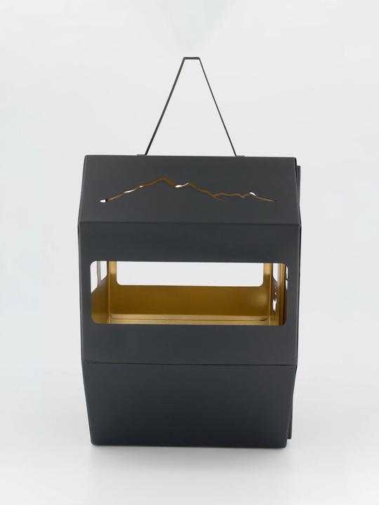 Image du produit Lumière des Alpes Lanterne Gondole noire grande