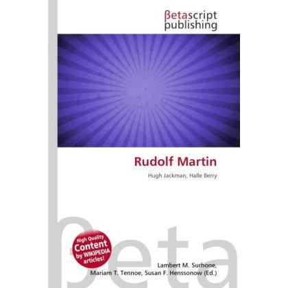 Rudolf Martin, Fachbücher