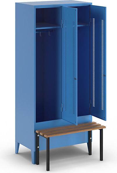 Actual product image Wolf Clothes locker with bench in front (80 cm, 185 cm)