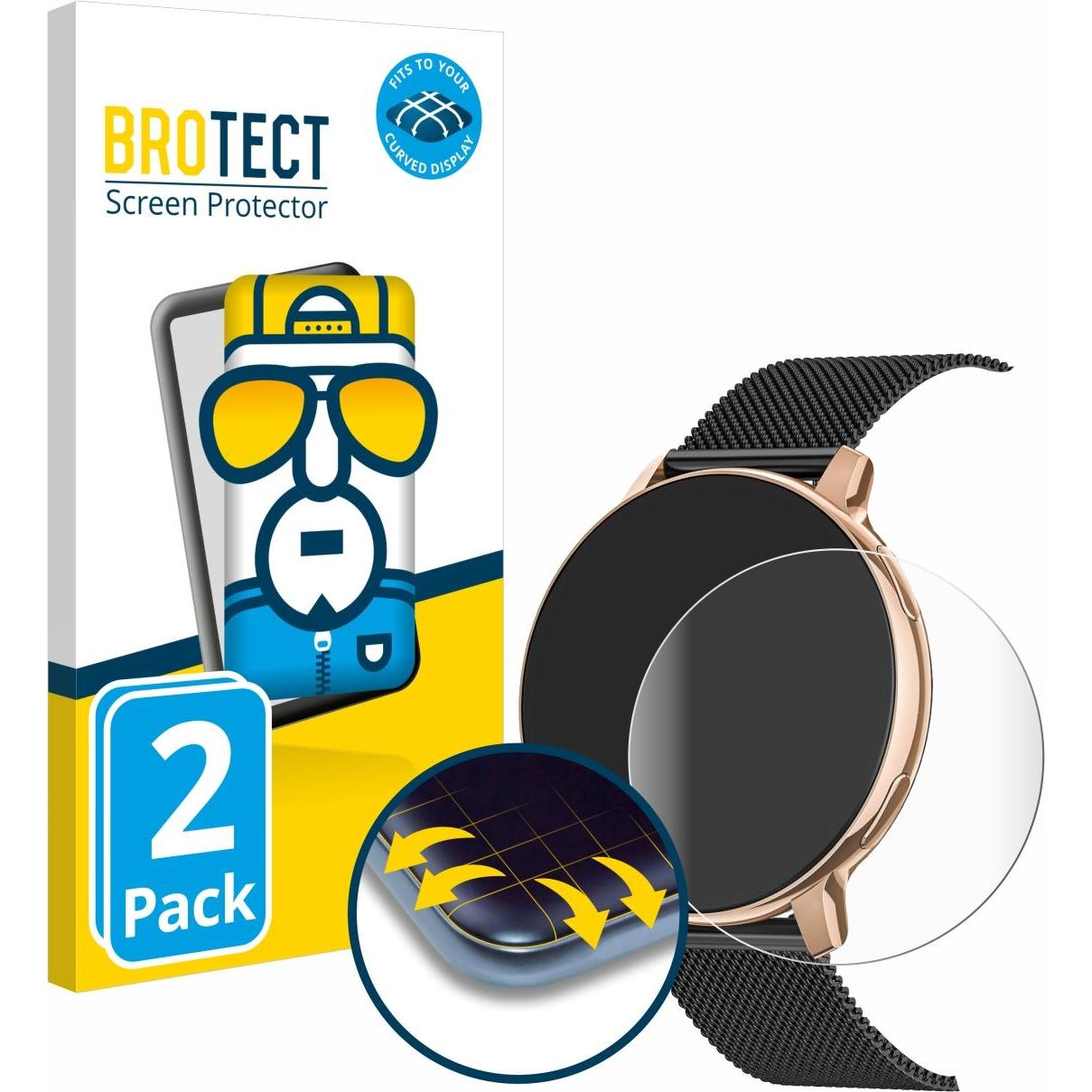 BROTECT Full-Screen Displayschutz, Smartwatch Schutzfolie, Transparent