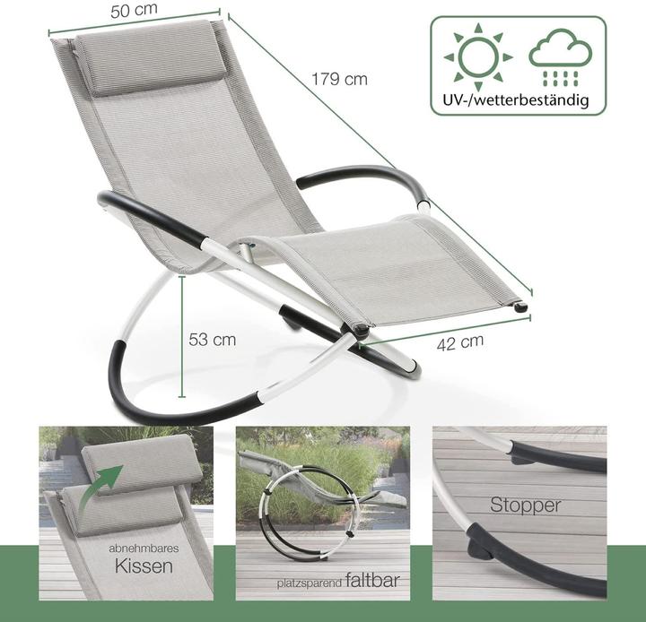 Image du produit Aktivshop Fauteuil relax à bascule (157 cm)