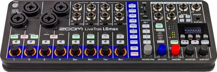 Actual product image Zoom LiveTrak L6max (EMBARGO/EU) 12-Channel Mixer & Re. (Studio- and Livemixer)