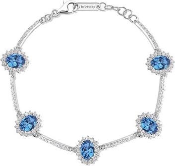 Actual product image Brosway - Luxury silver bracelet with zircons Fancy Freedom Blue FFB35