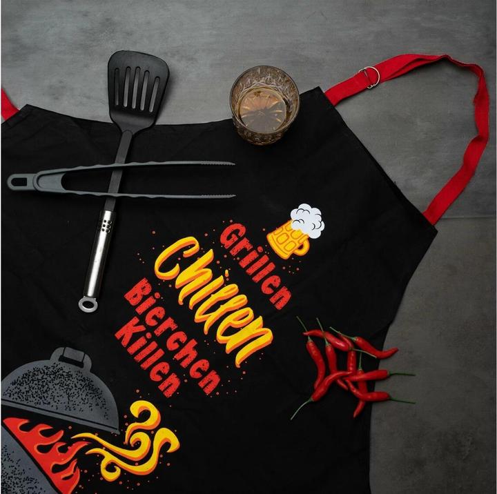 Actual product image Sheepworld Grillen, Chillen, Bierchen killen (One size)