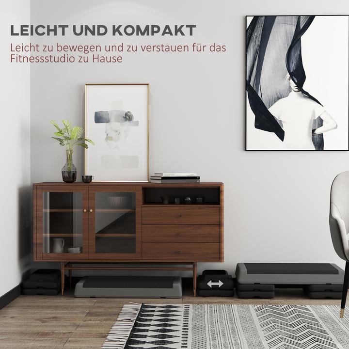 Produktbild SportNow Aerobic-Stepper PE Grau