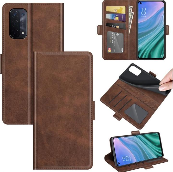 Actual product image Screenguard Oppo A74 5G CardLounge Leather Case (Oppo A74 5G)