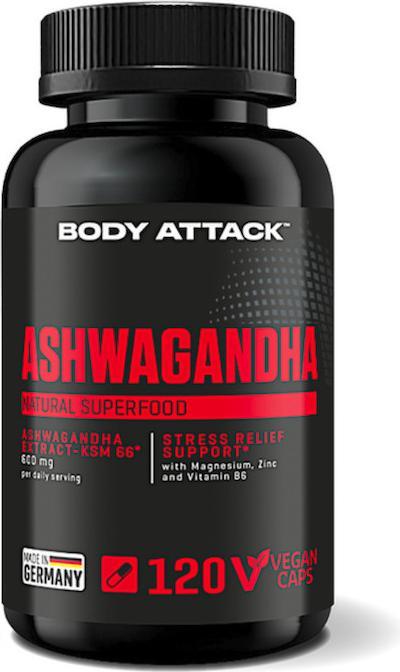 Body Attack Ashwagandha (120 pièce(s), Capsules, 71 g)