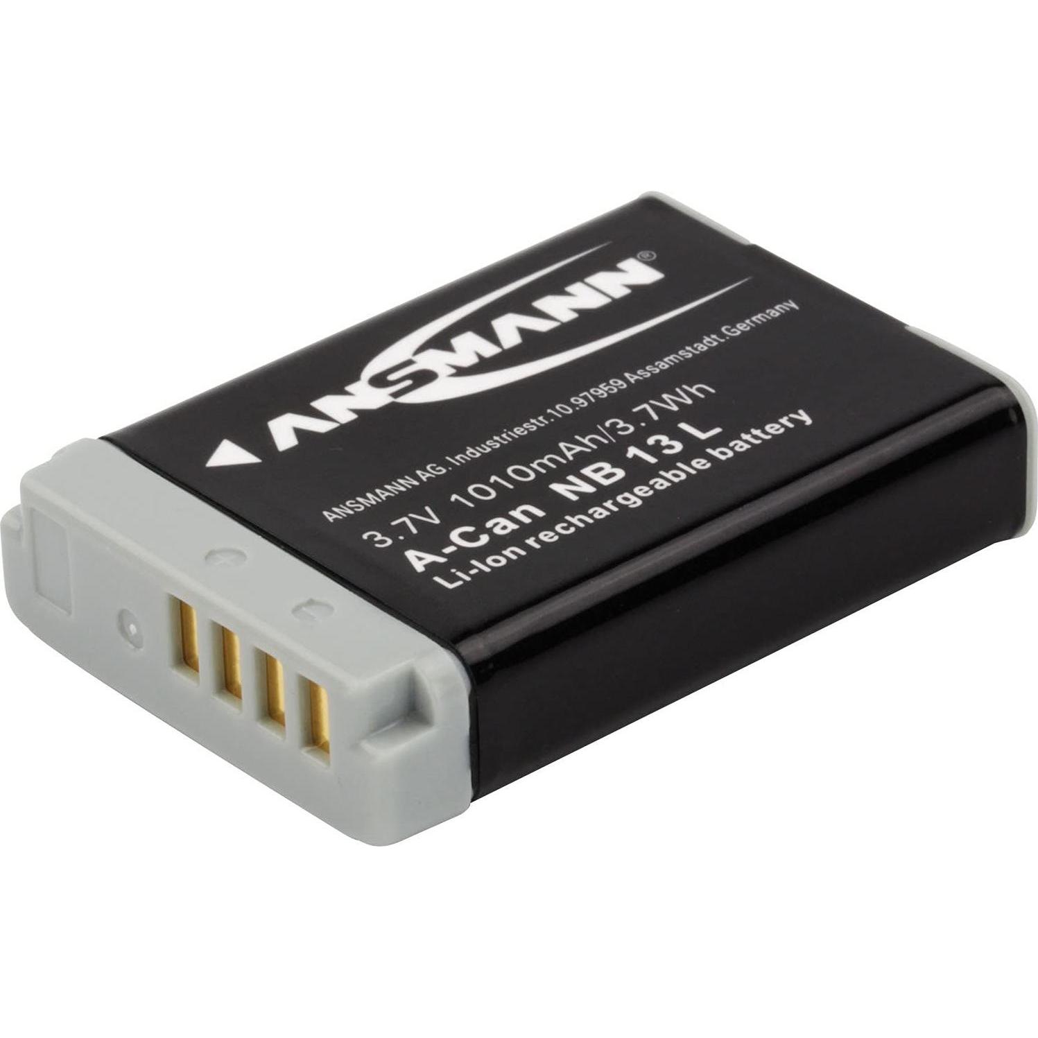 Ansmann Kamera-Akku ersetzt Original-A (Akku), Kamera Stromversorgung, Schwarz