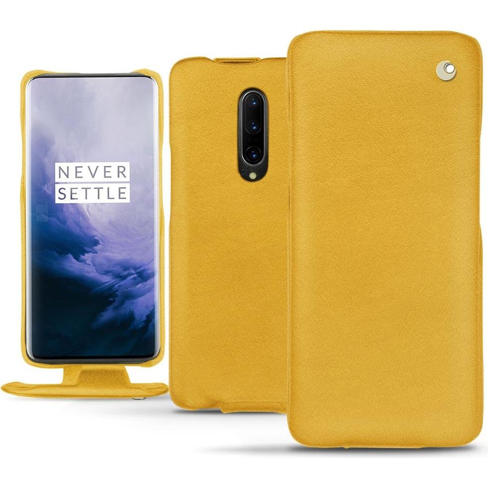 Thumbnail - Noreve Lederschutzhülle vertikal (OnePlus 7 Pro), Smartphone Hülle, Orange
