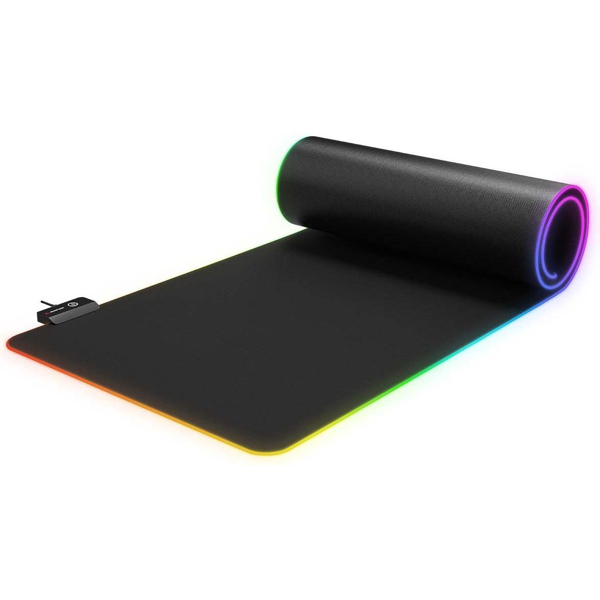 Rampage podkładka gamingowa pod klawiaturę i mysz 30x80cm, RGB, czarna (MP-24 RGB), Tappetino mouse