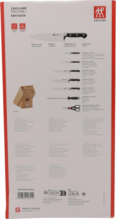 Immagine prodotto Zwilling Blocco di coltelli professionale "S" naturale 8 pezzi
