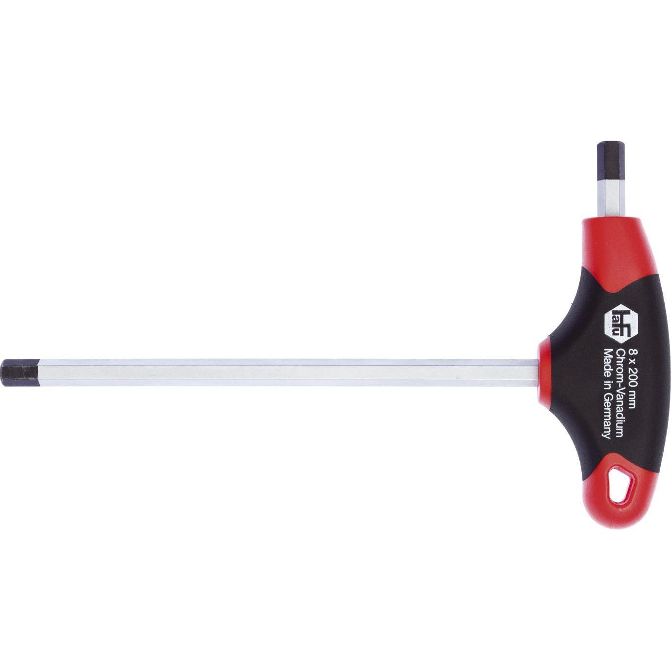 Hafu, Sechskantschlüssel, Sechskant Stiftschlüssel 2K T-Griff mit Seitenabtrieb 3,0 mm Länge 125 mm