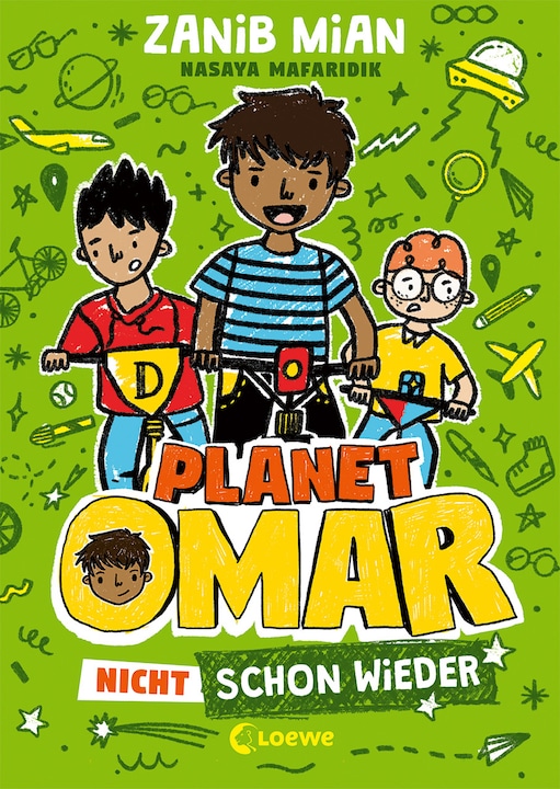 Productafbeelding Planet Omar (Band 3) - Nicht schon wieder (Duits, Zanib Mian, Ann Heerlijk, Nasaya Mafaridik, Loewe kinderboeken, 2021)