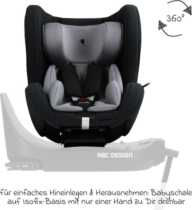 Actual product image ABC Design Reboarder-Kindersitz Lily i-Size ab Geburt (Reboarder, ECE R129/i-Size Standard)