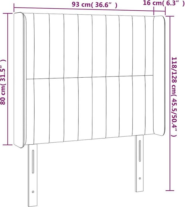 Image du produit vidaXL Harlem (93 x 16 x 128 cm)