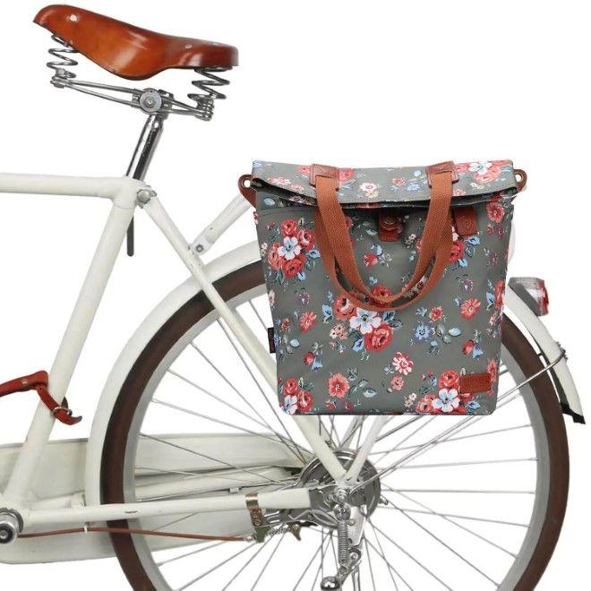 Produktbild Tourbon Wasserabweisende Canvas Velo Gepäckträgertasche & Umhängetasche (12 l, Gepäckträgertasche)
