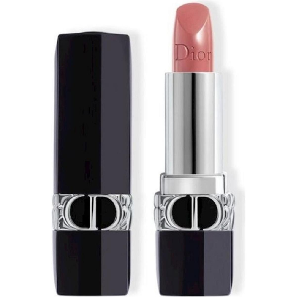 Dior Beige Rossetto + Lucidalabbra, Rouge Satin No 100 (100 Nude Look)