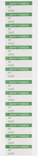 Produktbild RS PRO Etikett,Stoff,Vinyl,grün "SAFETY CHECK" (61 mm)