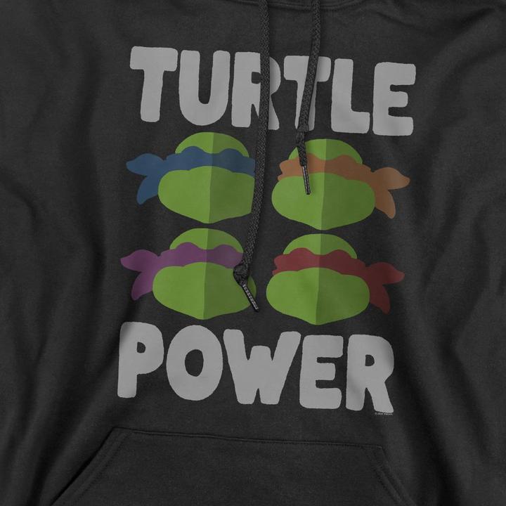 Immagine prodotto Teenage Mutant NT Turtle Power Felpa con Cappuccio Facce Uomo (L)