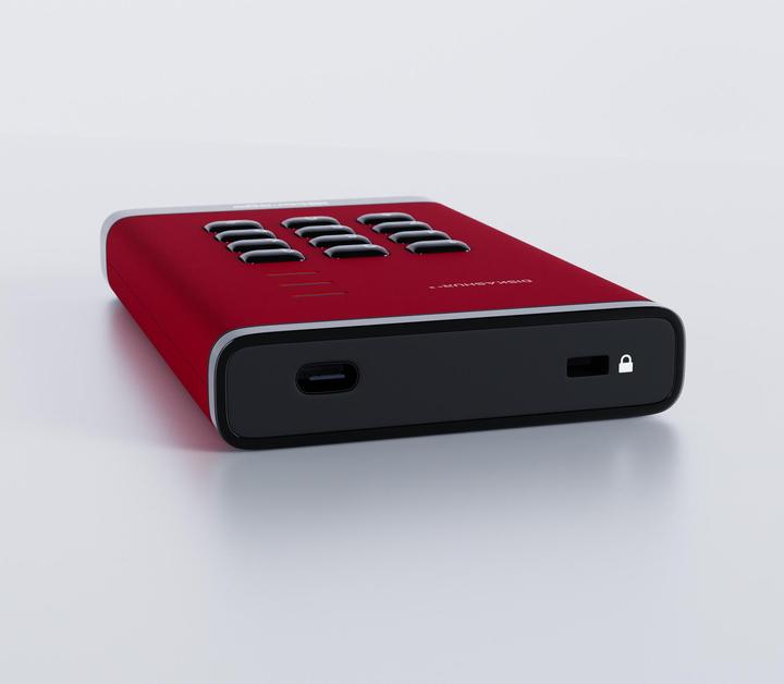 Productafbeelding iStorage schijfAshur3 SSD 2TB - Rood (2 TB)