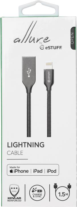 Actual product image eSTUFF ES601165 Lightning cable (1.50 m, USB 2.0)