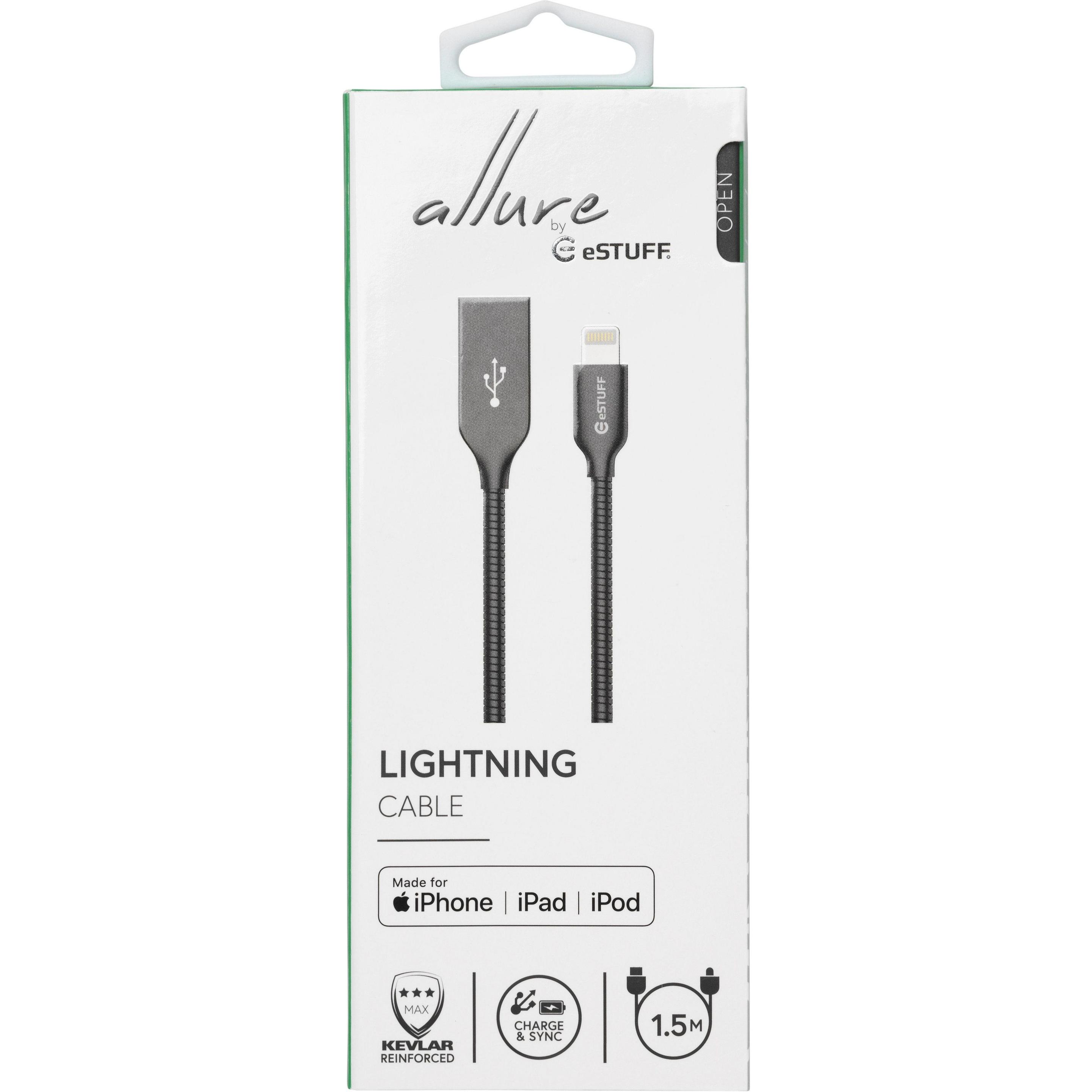 Thumbnail - eSTUFF ES601165 Lightning-Kabel (1.50 m, USB 2.0), USB Kabel