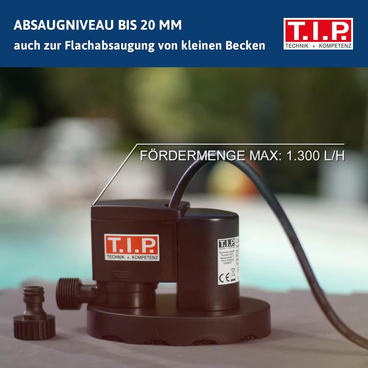 Produktbild T.I.P. Poolpumpe CoverOne 1500 AUT, Kunststoff (Gartenpumpe)