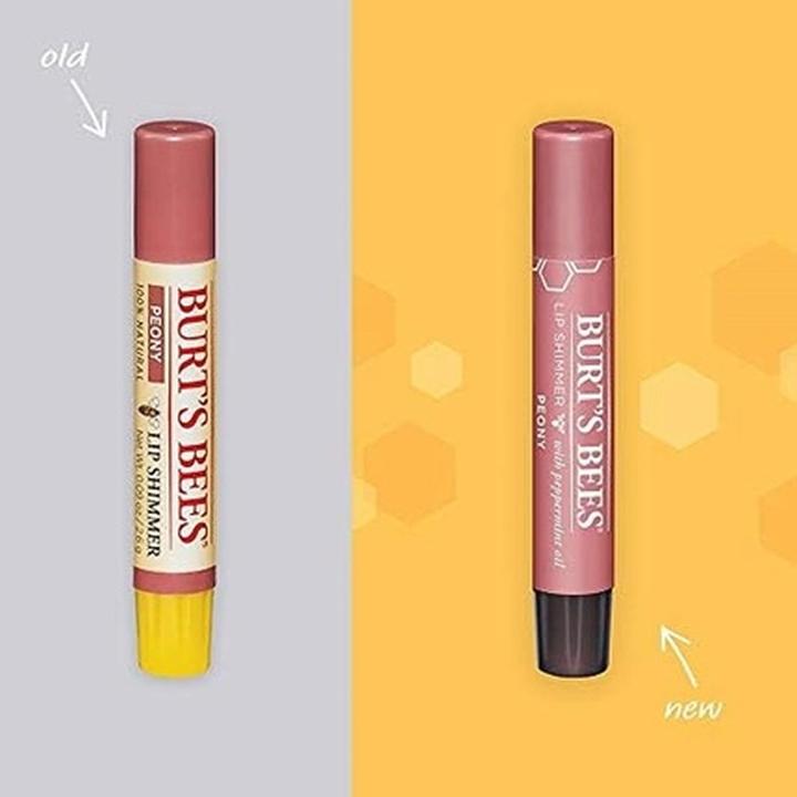 Actual product image Burt's Bees Lip Shimmer - Peony (Lip balm)